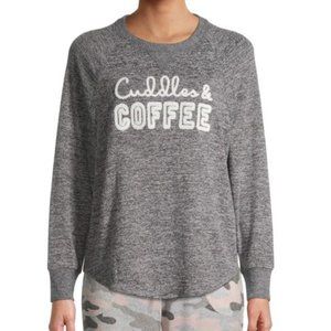 SECRET TREASURES-Gray Coffee & Cuddles Hacci Top